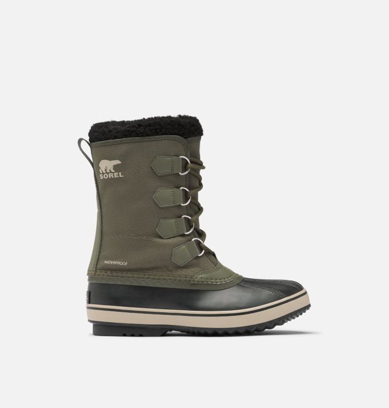 Sorel 1964 Pac™ Nylon - Mens Snow Boots Deep Green/Black - 569803UJX